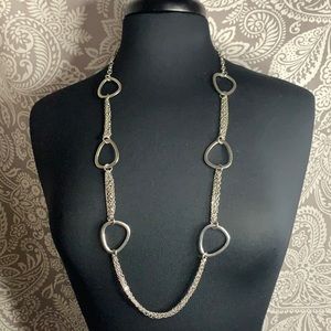 Lane Bryant Long Silver Necklace